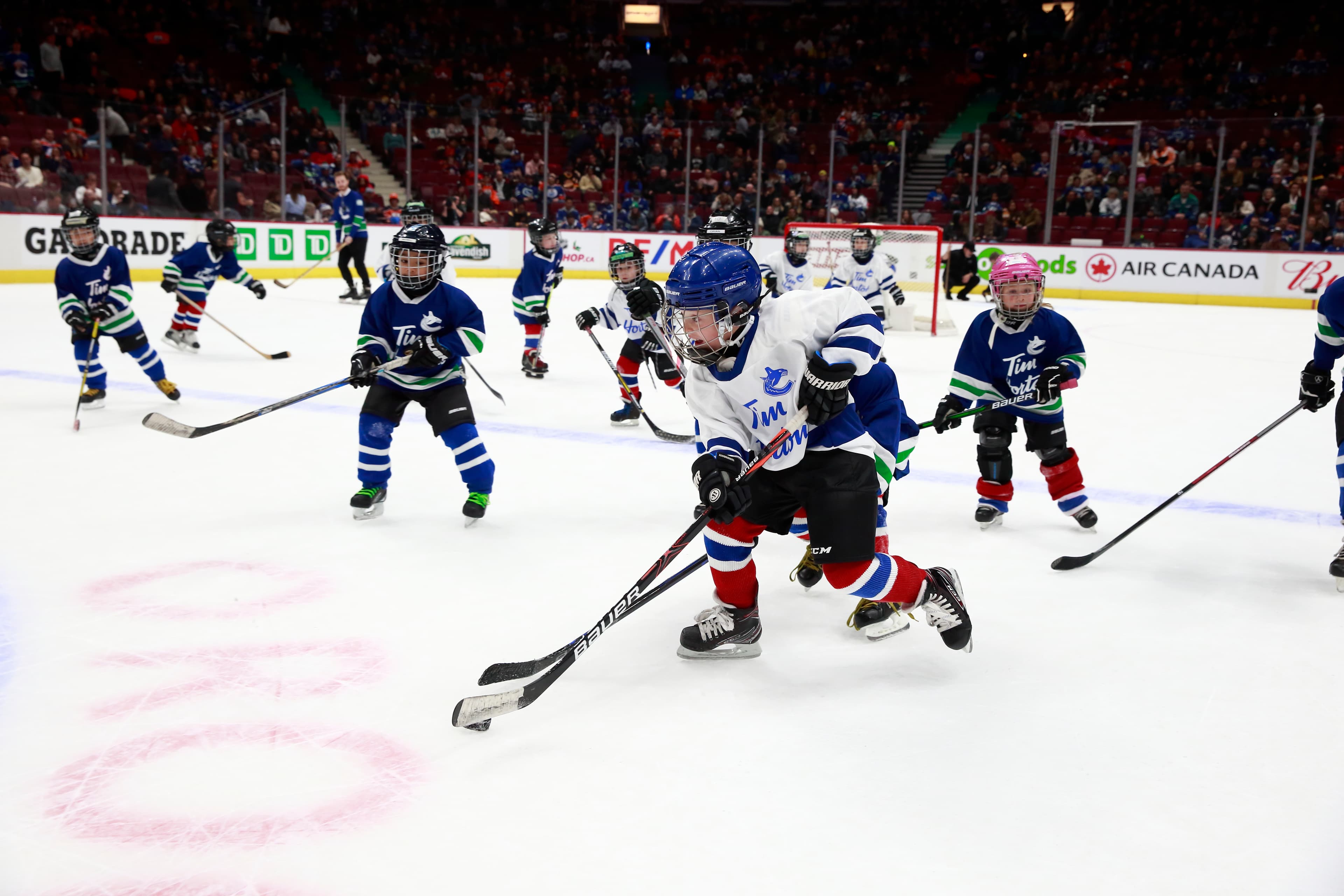 Apply for a chance for your Timbits team to be selected to play in the first intermission at a Canucks home game! 